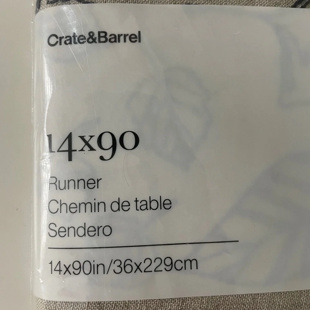 Crate&Barrel Linen Runner